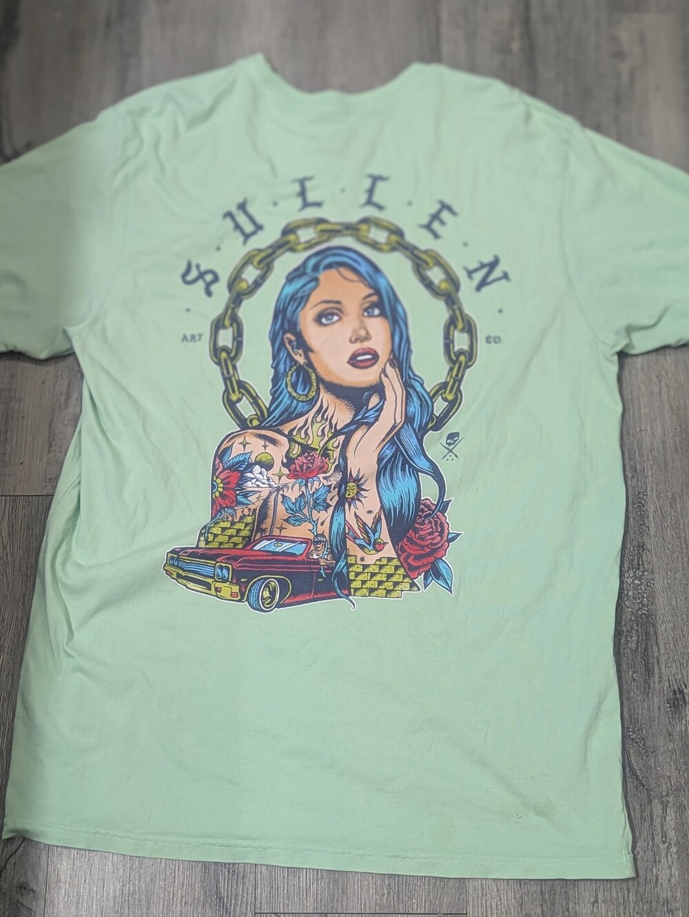 Sullen Art Collective Beautiful Latin Woman Tattoos Low Rider Car